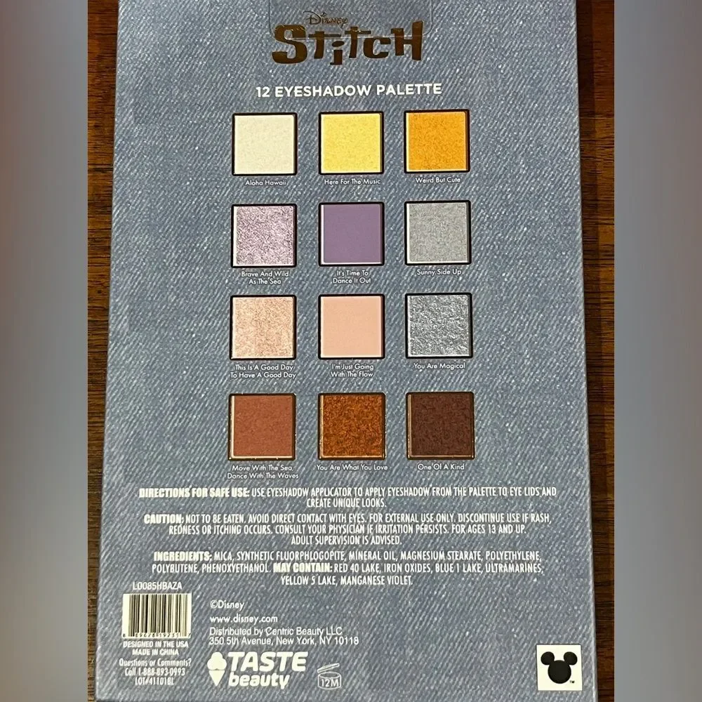 Bundle of 2 Disney Stitch eyeshadow Palette